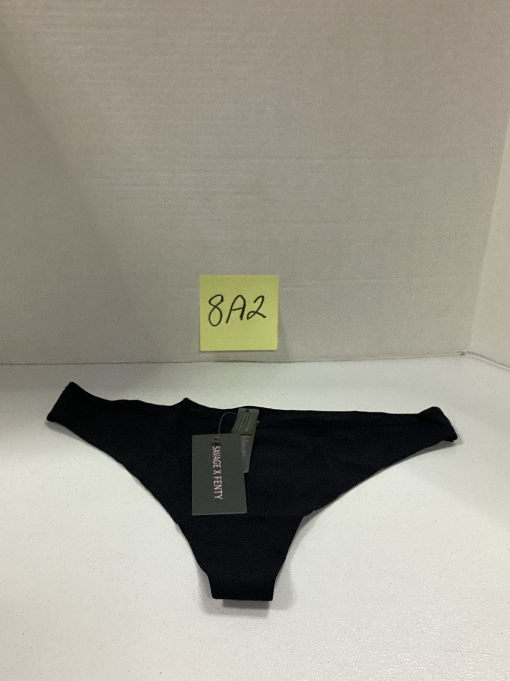 Savage X Fenty Black Low-Rise Thong Panty
